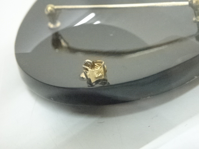 アンティーク着物 ] - アクセサリー 博子造 鴛鴦蒔絵鼈甲ブローチ（18